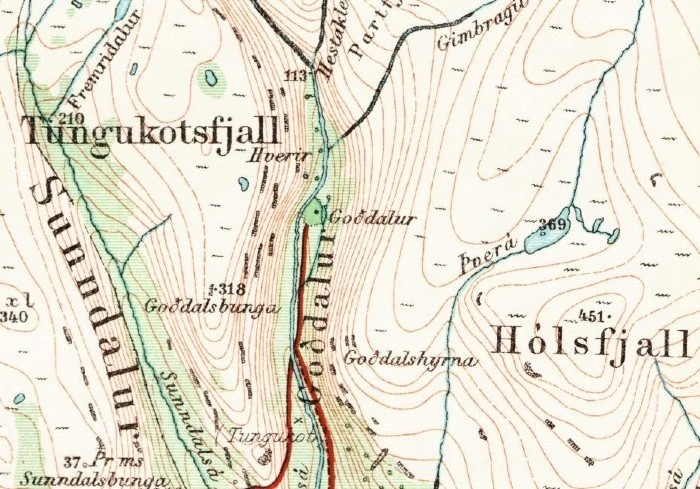 Map of Goðdalur - map.is