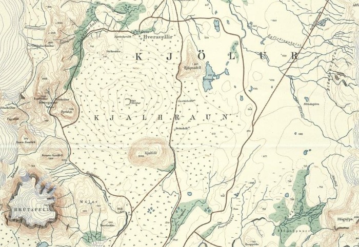 Map of Kjölur